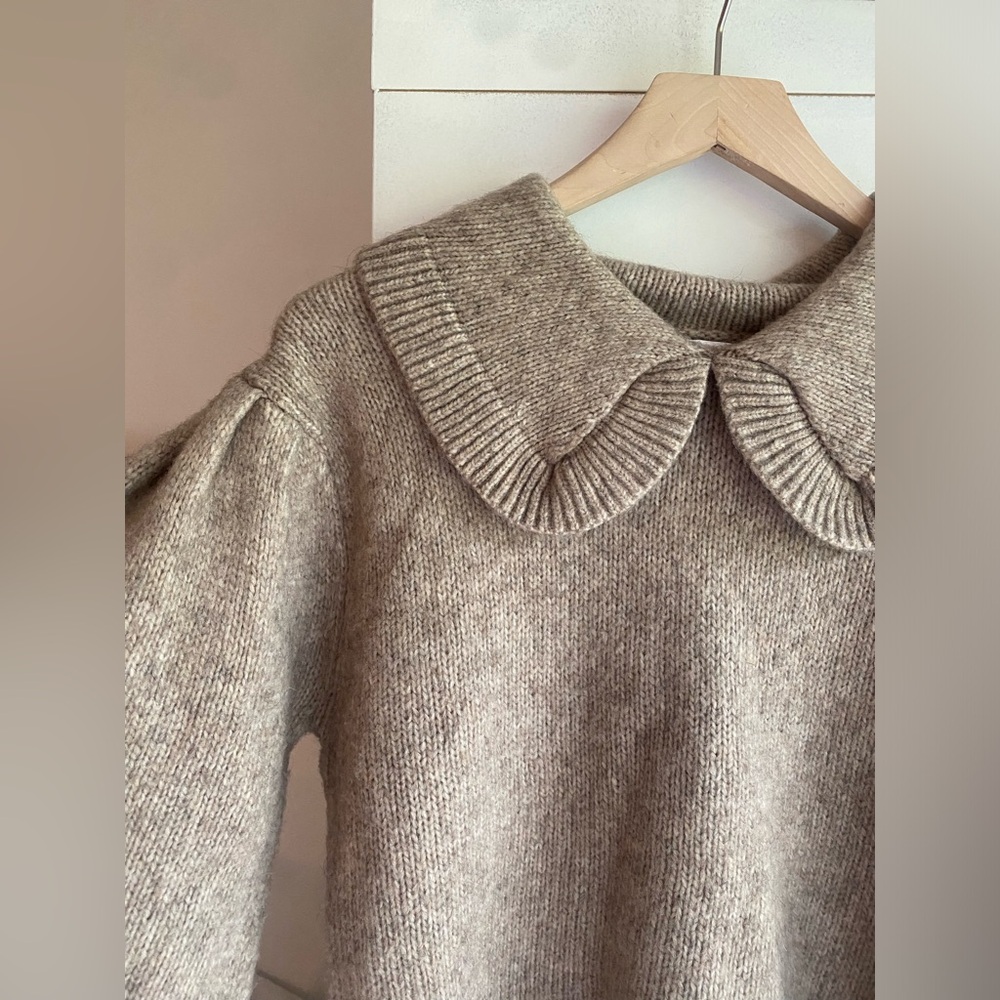 Anthropologie ASTR the Label The Dashwood Peter Pan Collared Sweater - Picture 5 of 10